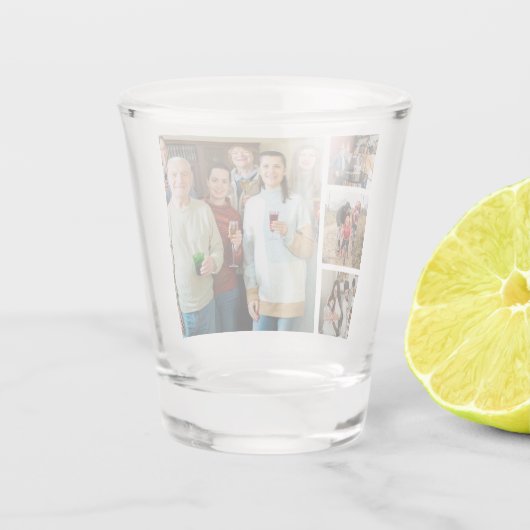 Cherished Memories:  4 fotocollage Shot Glas (Achterkant)