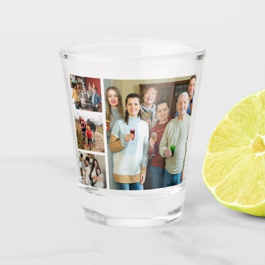 Cherished Memories: 4 fotocollage Shot Glas (Voorkant)