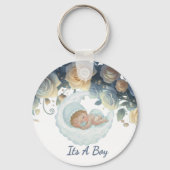 Cherished Memory Sleeping baby boy  Sleutelhanger (Voorkant)