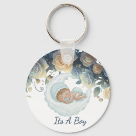 Cherished Memory Sleeping baby boy  Sleutelhanger