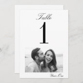 Cherished Moments Trouwtafel nummer Kaart (5x7) (Voorkant / Achterkant)