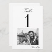 Cherished Moments Trouwtafel nummer Kaart (5x7) (Voorkant / Achterkant)