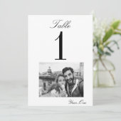 Cherished Moments Trouwtafel nummer Kaart (5x7) (Staand voorkant)