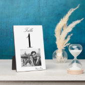 Cherished Moments Trouwtafel nummer Kaart (5x7) Fotoplaat (Zijkant)