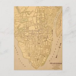 Cherleston SC Vintage Mapt Ansichtkaart Briefkaart