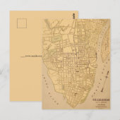 Cherleston SC Vintage Mapt Postcard Briefkaart (Voorkant / Achterkant)