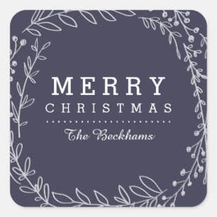 Cherned Aangepaste kleuren-Kerst stickers