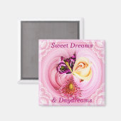 Cherned Bouquet Art Magnet Square (Voorkant / Achterkant)