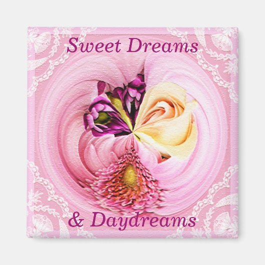 Cherned Bouquet Art Magnet Square (Voorkant)