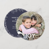 Cherned | Laurel Wreath Holiday Fotokaart Feestdagenkaart (Voorkant / Achterkant)