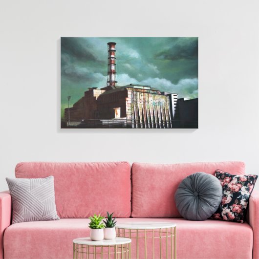 Chernobyl Power Plant canvas print (Insitu (Woonkamer))