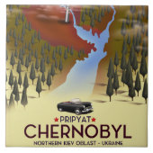 Chernobyl, Pripyat, Oekraïne Reisposter Tegeltje (Voorkant)