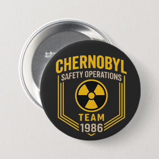 Chernobyl Veiligheidsoperatie Team 1986 Ronde Button 7,6 Cm