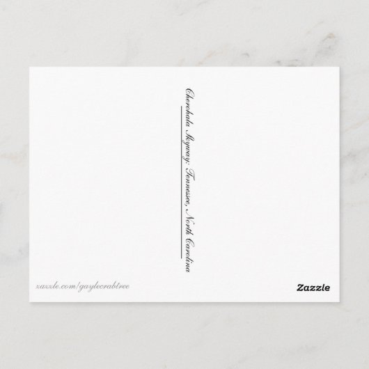 Cherohala Skyway briefkaart: Tennessee, NC Briefkaart (Achterkant)