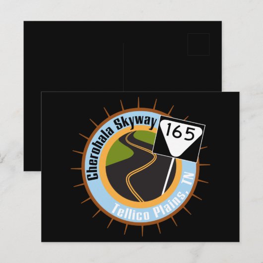 Cherohala Skyway Famous Motorcycle Road Briefkaart (Voorkant / Achterkant)