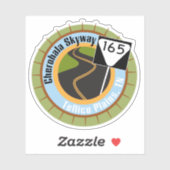 Cherohala Skyway Famous Motorcycle Road Sticker (Vel)