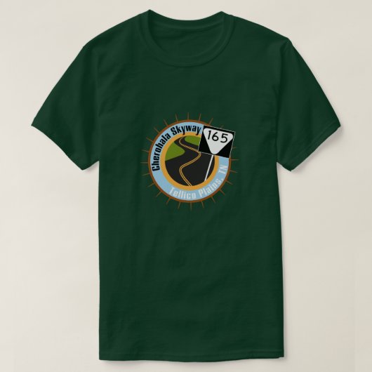 Cherohala Skyway Motorcycle Ride T-shirt (Design voorkant)