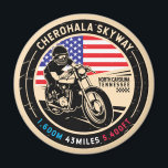Cherohala Skyway National Schilderachtig Byways Mo Magneet<br><div class="desc">Cherohala Skyway gemaakt in een ,  in nood verkerend stijlembleem. Het is een beroemde Nationale Schilderachtig Byway gevonden in North Carolina en Tennessee.</div>