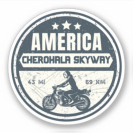 Cherohala Skyway Tennessee naar North Carolina Sticker