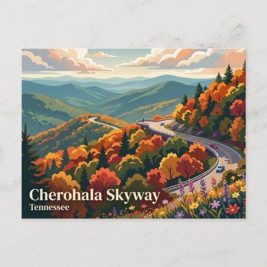 Cherohala Skyway USA Briefkaart (Voorkant)