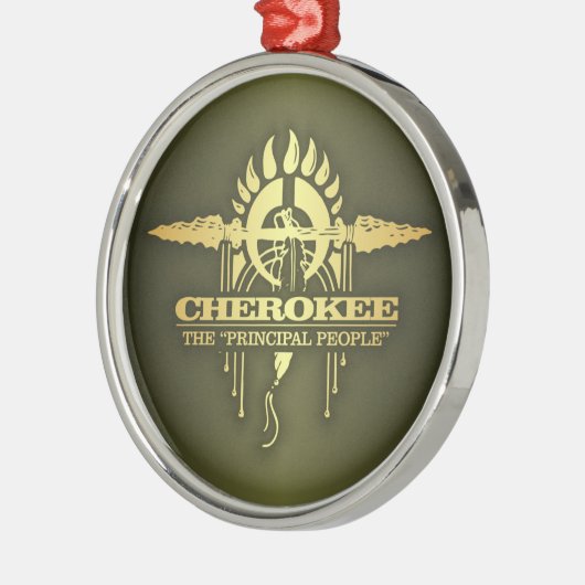 Cherokee 2 metalen ornament (Links)