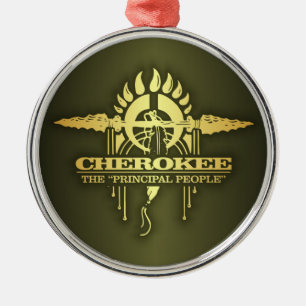 Cherokee 2 metalen ornament