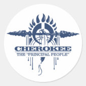 Cherokee 2 ronde sticker (Voorkant)