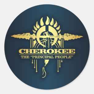 Cherokee 2 ronde sticker