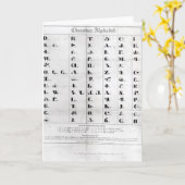 Cherokee Alphabet, Pendelton's 'lithografie' Kaart (Gele Bloem)