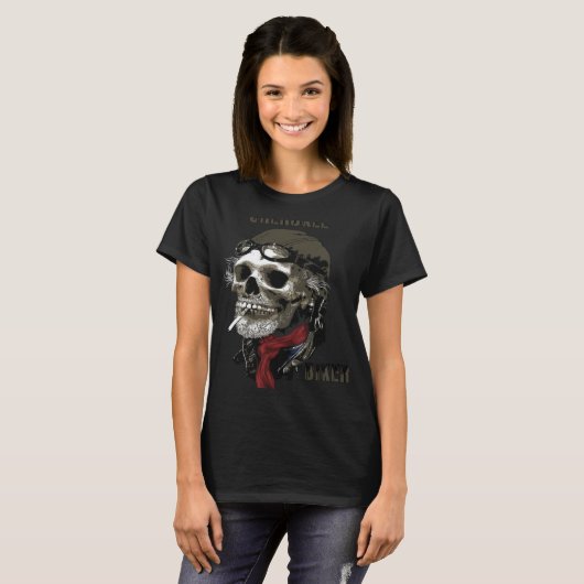 Cherokee American Indian Tribe Motorfiets Ol T-shirt (Voorkant volledig)