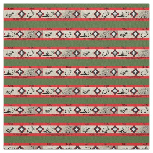 Cherokee Animal Prints Stof (Swatch)