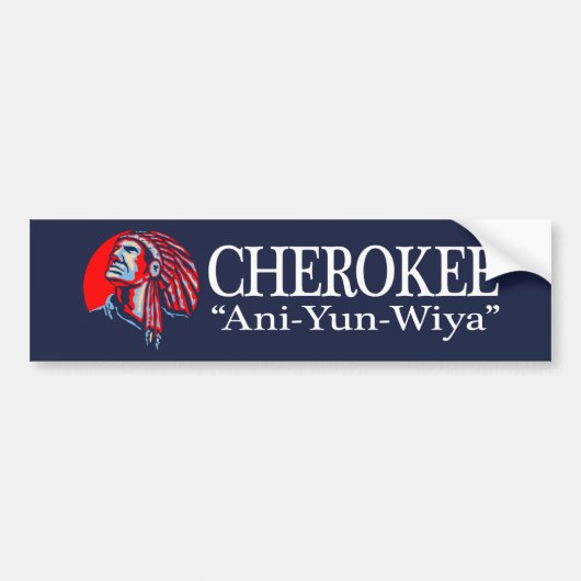 Cherokee (Aniyunwiya) Bumpersticker (Voorkant)
