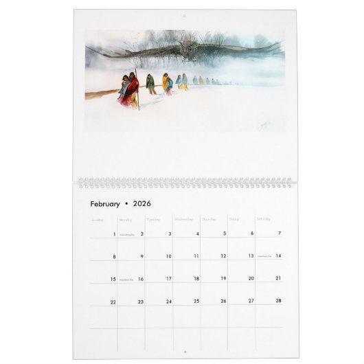 Cherokee Art Calendar Kalender (Feb 2026)