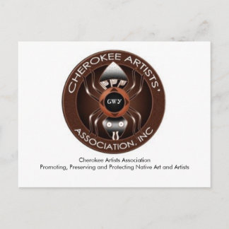 Cherokee Artists Association Post Card Briefkaart