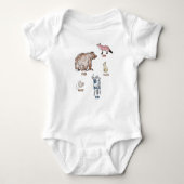 Cherokee babykleding dieren romper (Voorkant)