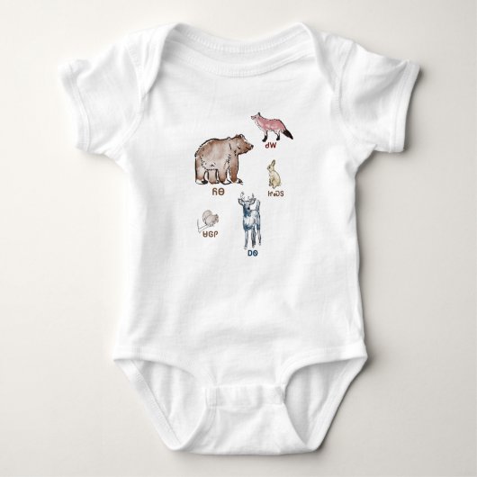 Cherokee babykleding dieren romper (Voorkant)