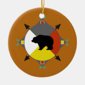 Cherokee Beer four Direction Ornament (Voorkant)
