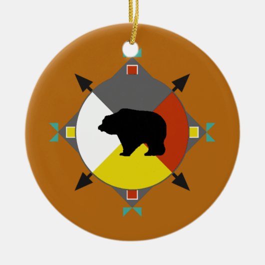 Cherokee Beer four Direction Ornament (Voorkant)