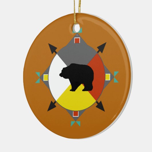 Cherokee Beer four Direction Ornament (Links)