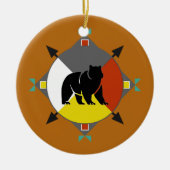 Cherokee Beer four Direction Ornament (Voorkant)