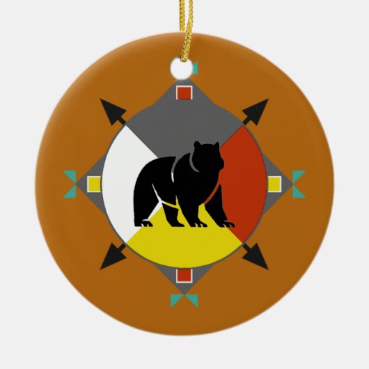 Cherokee Beer four Direction Ornament (Voorkant)