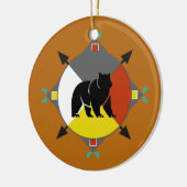 Cherokee Beer four Direction Ornament (Links)