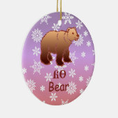 Cherokee Beer kerstversiering Keramisch Ornament (Rechts)