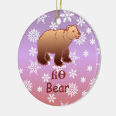 Cherokee Beer kerstversiering Keramisch Ornament (Links)