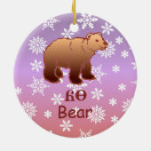 Cherokee Beer kerstversiering Keramisch Ornament (Achterkant)