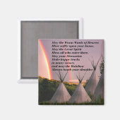 Cherokee Blessing Gebedsmagneet Magneet (Voorkant / Achterkant)