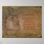 Cherokee Blessing Native American Prayer Poster (Voorkant)