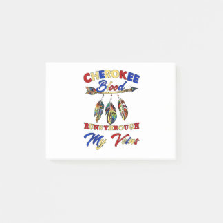 Cherokee Bloed loopt door mijn vinnen Gift Post-it® Notes