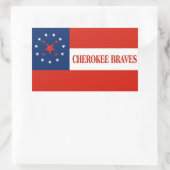 Cherokee Braves, Verenigde Staten Rechthoekige Sticker (Tas)