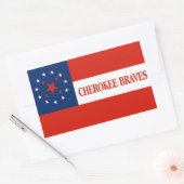 Cherokee Braves, Verenigde Staten Rechthoekige Sticker (Envelop)